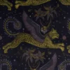 black-grey animal velvet-chenille fabric from Emma Shipley
