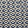 blue geometric jacquard fabric from Fryetts
