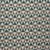green geometric jacquard fabric from Fryetts