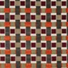 orange geometric jacquard fabric from Fryetts