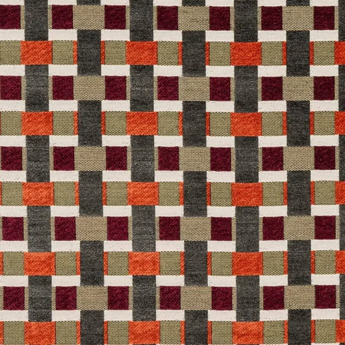 Rhythm Fabric - Burnt Orange swatch