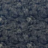 blue botanical woven fabric from Fryetts