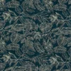 blue botanical woven fabric from Fryetts
