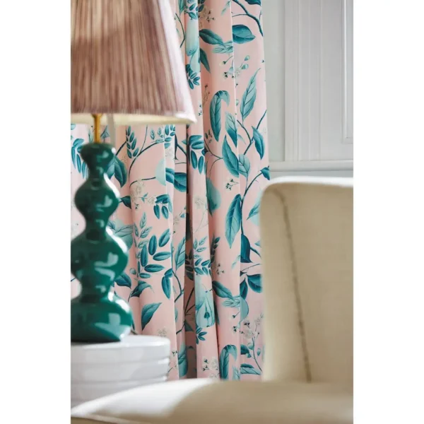 Marie Fabric - Rose / Lagoon by Marie Fabric - Rose / Lagoon from