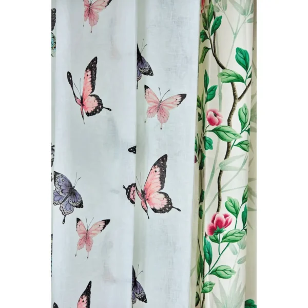 Ella Fabric - Sky / Fig Leaf / Nectarine by Ella Fabric - Sky / Fig Leaf / Nectarine from