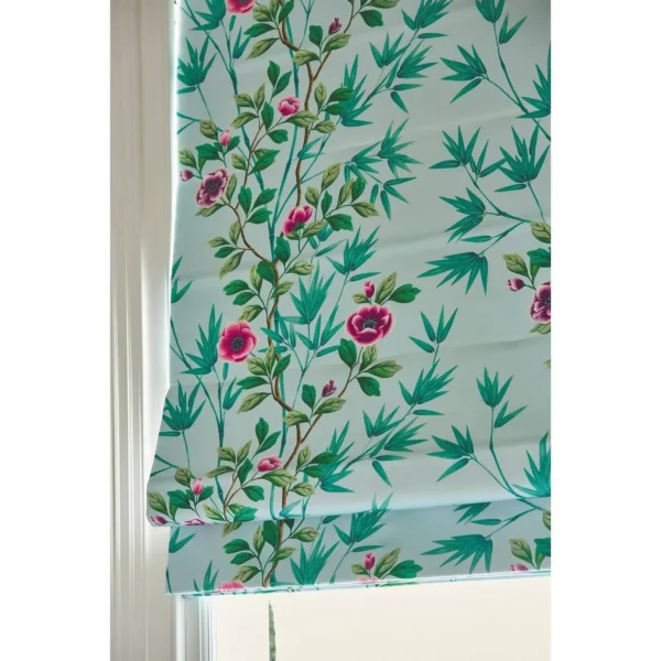 Ella Fabric - Sky / Fig Leaf / Nectarine by Ella Fabric - Sky / Fig Leaf / Nectarine from