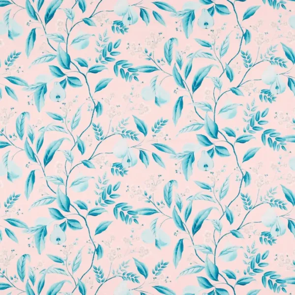 Marie Fabric - Rose / Lagoon by Marie Fabric - Rose / Lagoon from
