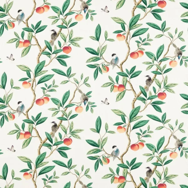 Ella Fabric - Fig Blossom / Fig Leaf / Nectarine by Ella Fabric - Fig Blossom / Fig Leaf / Nectarine from