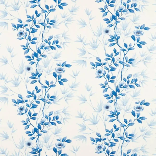 Lady Alford Fabric - Porcelain / Chine Blue by Lady Alford Fabric - Porcelain / Chine Blue from