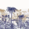 blue botanical wallpaper from casadeco