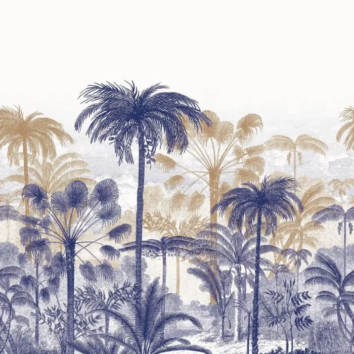 Bosque L Wallpanel - Bleu swatch