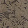 black-grey botanical wallpaper from casadeco