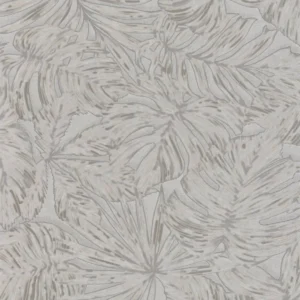 black-grey botanical wallpaper from casadeco