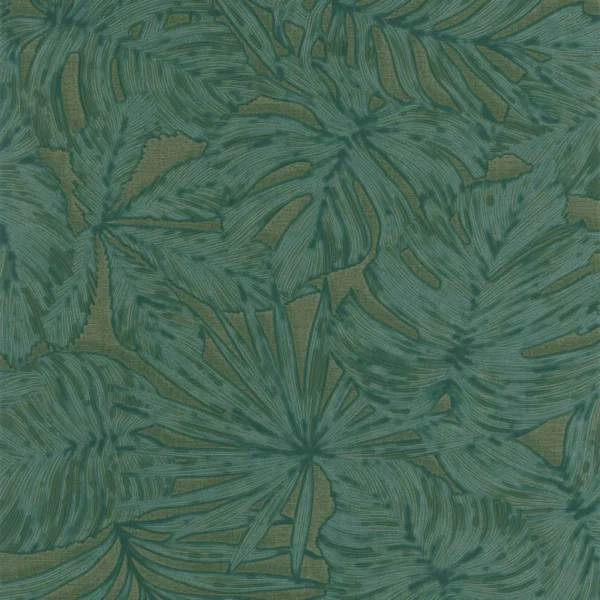 green botanical wallpaper from casadeco