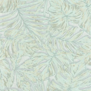 green botanical wallpaper from casadeco