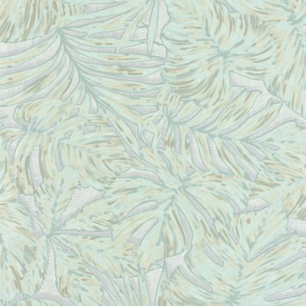 Granada Wallpaper - Vert D'eau by green botanical wallpaper from casadeco