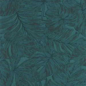 blue botanical wallpaper from casadeco