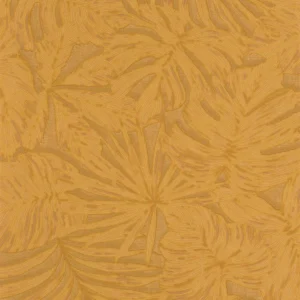 yellow botanical wallpaper from casadeco
