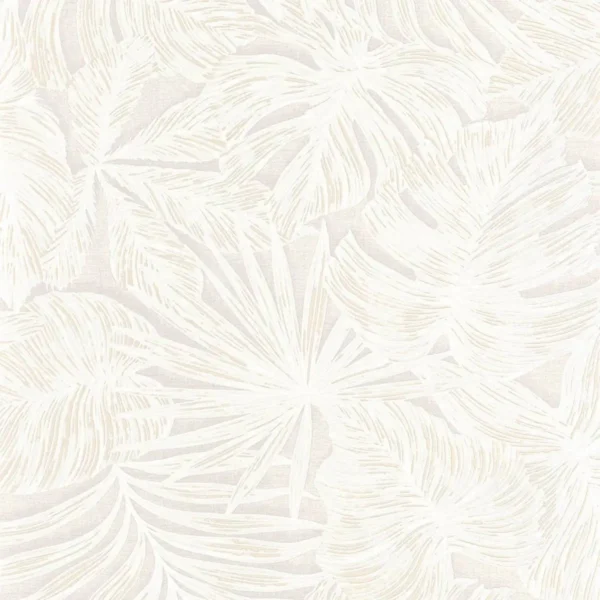 white botanical wallpaper from casadeco