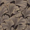 brown botanical wallpaper from casadeco