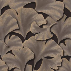 brown botanical wallpaper from casadeco