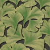 green botanical wallpaper from casadeco