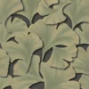green botanical wallpaper from casadeco