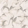 white botanical wallpaper from casadeco