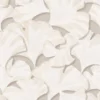 white botanical wallpaper from casadeco