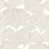 white botanical wallpaper from casadeco