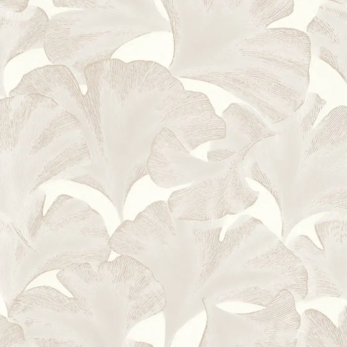 Biloba Wallpaper - Blanc Neige swatch