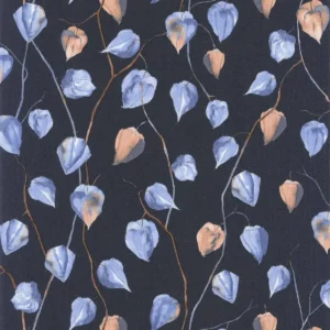 blue botanical wallpaper from casadeco