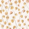 white botanical wallpaper from casadeco