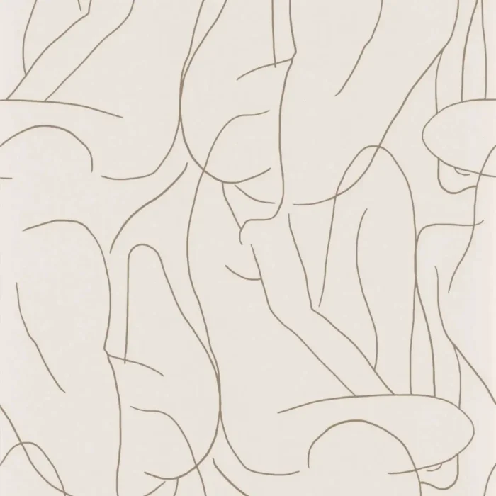 Academie Wallpaper - Beige / Blanc swatch