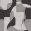 black-grey geometric wallpaper from casadeco