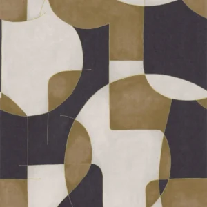 black-grey geometric wallpaper from casadeco