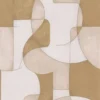 white geometric wallpaper from casadeco