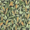black-grey botanical wallpaper from casadeco