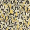 black-grey botanical wallpaper from casadeco