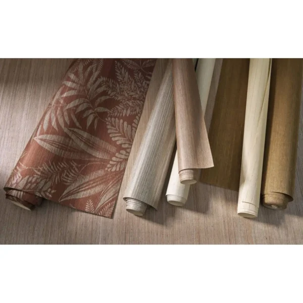 Pencil Wallcovering - Noir / Grenat from