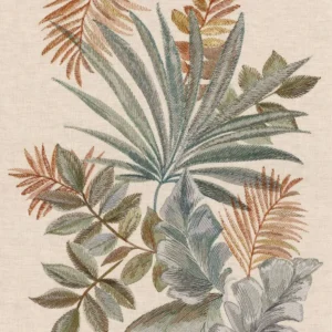 green botanical wallpaper from casamance