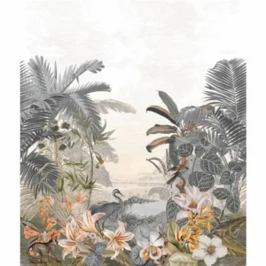 black-grey animal wallpaper from casamance
