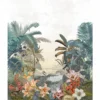 multicolour animal wallpaper from casamance