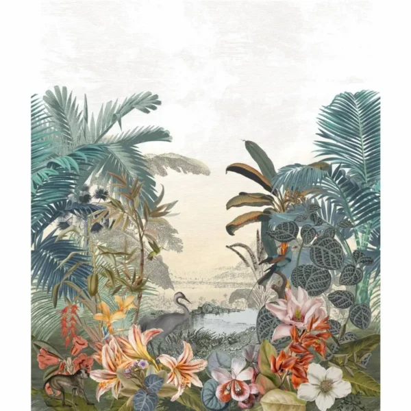 Paraiba Wallcovering - Multicouleurs by multicolour animal wallpaper from casamance