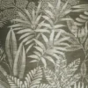 black-grey botanical wallpaper from casamance