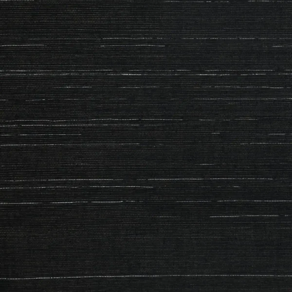 Striata Wallcovering - Anthracite / Silver by black-grey plain wallpaper from casamance