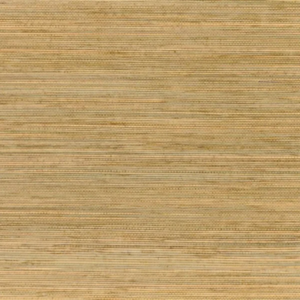 Seagrass Wallcovering - Beige by yellow striped wallpaper from casamance