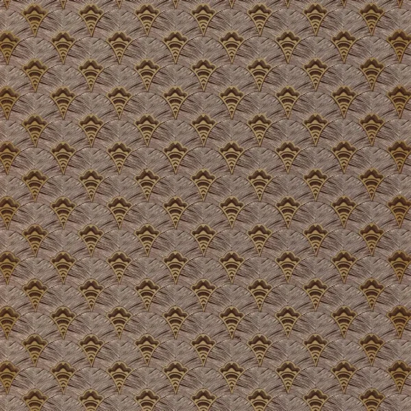 Adenium Wallpaper - Rouille by brown geometric wallpaper from casamance