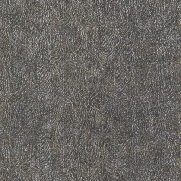 black-grey botanical wallpaper from casamance