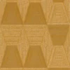 yellow geometric wallpaper from casamance
